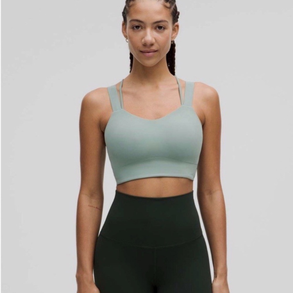 Like a Cloud Longline Bra - Green/Blue